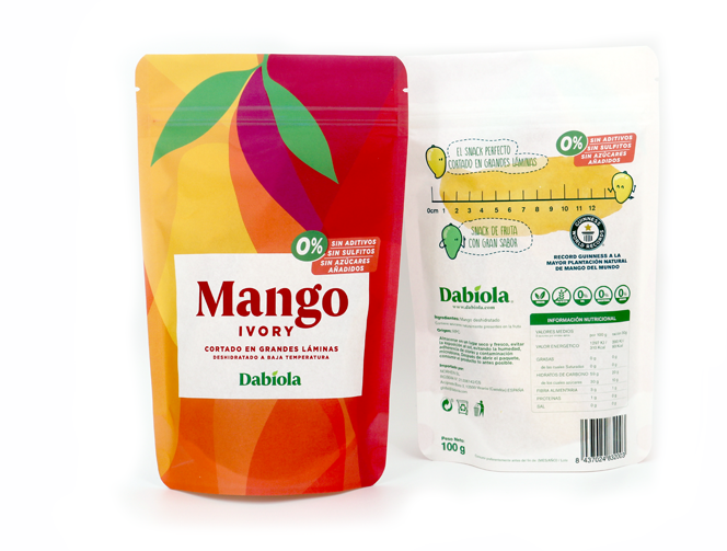 Unsweetened Dehydrated Ivory mango slices Dabiola